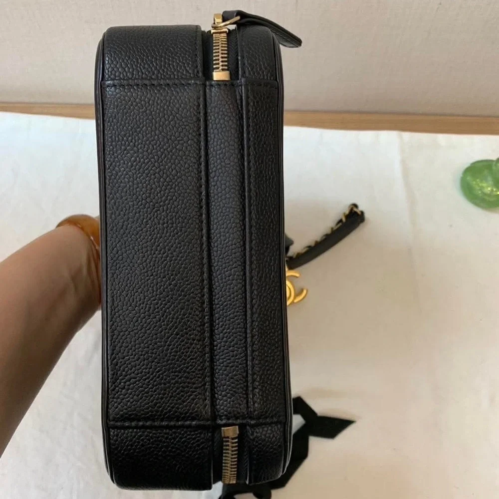 Black Caviar‎ Filigree Vanity Bag GHW EUC